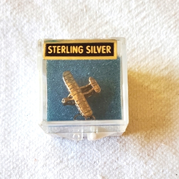 Vintage Sterling Silver 1903 Wright Flyer Charm - Picture 1 of 4
